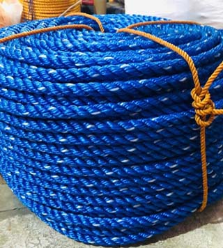 Nylon Rope- Probably one of the most versatile ropes, nylon rope is commonly used for pulley systems or winches, because of its resistance to abrasion and shock absorption. Nylon rope's shock absorption qualities make it a great rope for lifting or towing jobs, where rope needs to absorb a dynamic load.